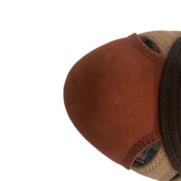 2013 Miss L Fire Parade Mocha Mousse Yellow Caramel Ribbon Lace-Up Suede Pumps - Picture 7 of 8